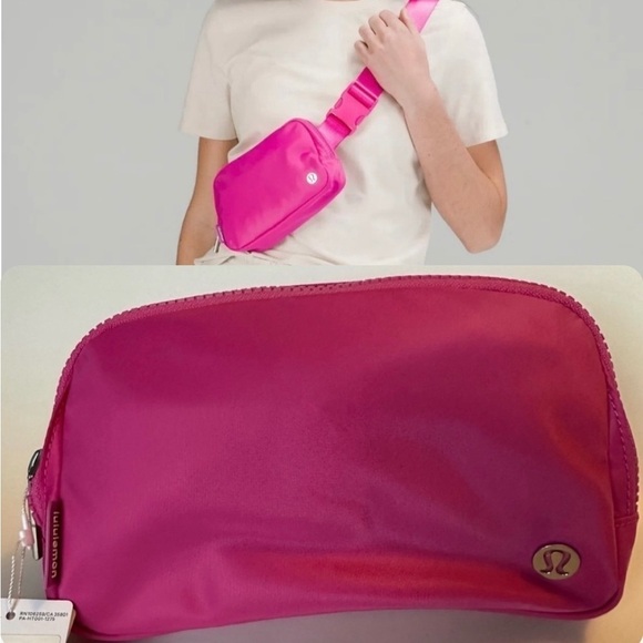 New NWT Lululemon Everywhere Belt Bag 1L Sonic Pink Bright Concert Fannie Pack - Picture 1 of 9